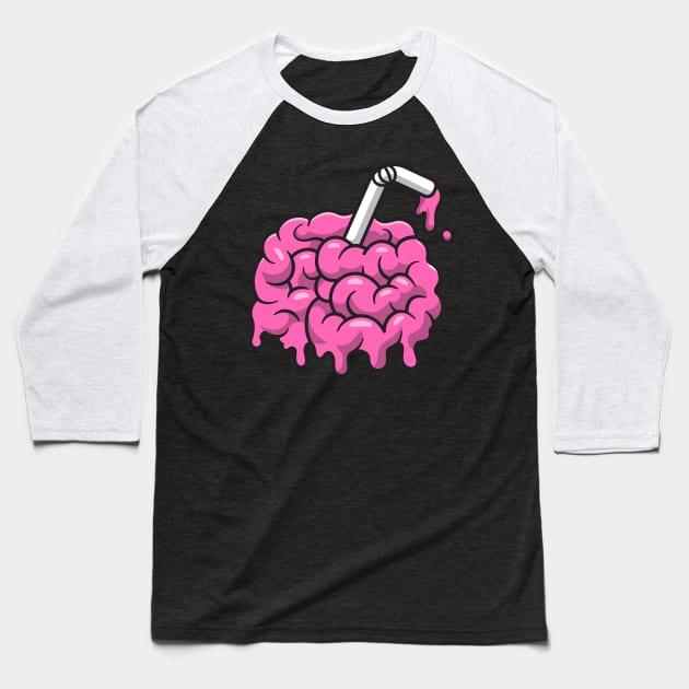 Brain Juice Cartoon Baseball T-Shirt by Catalyst Labs